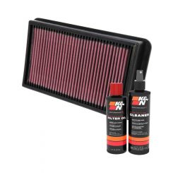 K&N Air Filter 33-2987 + Recharge Kit