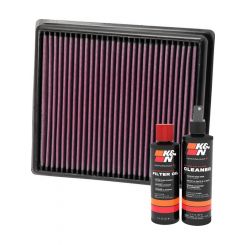 K&N Air Filter 33-2990 + Recharge Kit