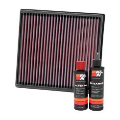 K&N Air Filter 33-2996 + Recharge Kit