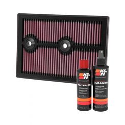 K&N Air Filter 33-3004 + Recharge Kit