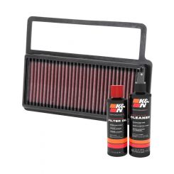 K&N Air Filter 33-3014 + Recharge Kit