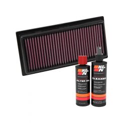 K&N Air Filter 33-3016 + Recharge Kit