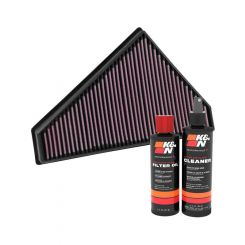 K&N Air Filter 33-3021 + Recharge Kit