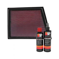 K&N Air Filter 33-3025 + Recharge Kit