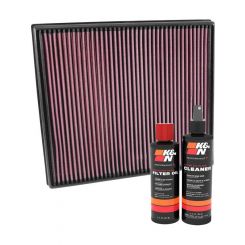 K&N Air Filter 33-3026 + Recharge Kit