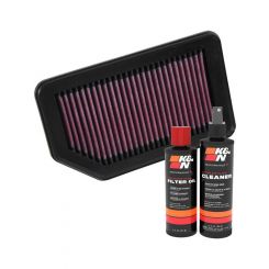 K&N Air Filter 33-3030 + Recharge Kit