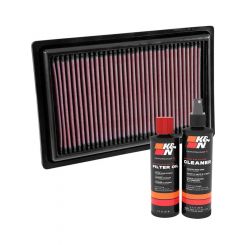 K&N Air Filter 33-3034 + Recharge Kit