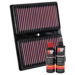 K&N Air Filter 33-3037 + Recharge Kit