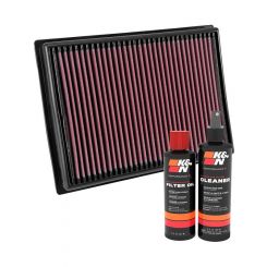 K&N Air Filter 33-3045 + Recharge Kit