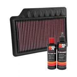 K&N Air Filter 33-3050 + Recharge Kit