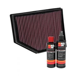 K&N Air Filter 33-3055 + Recharge Kit
