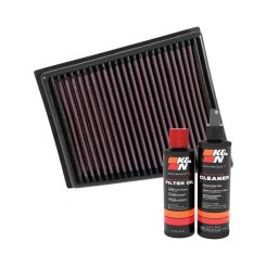K&N Air Filter 33-3057 + Recharge Kit