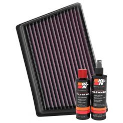 K&N Air Filter 33-3073 + Recharge Kit