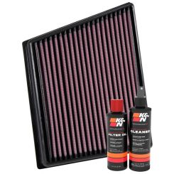 K&N Air Filter 33-3075 + Recharge Kit