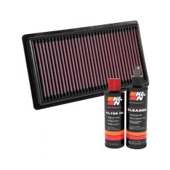K&N Air Filter 33-3080 + Recharge Kit