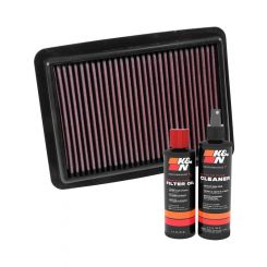 K&N Air Filter 33-3104 + Recharge Kit