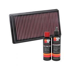 K&N Air Filter 33-3122 + Recharge Kit