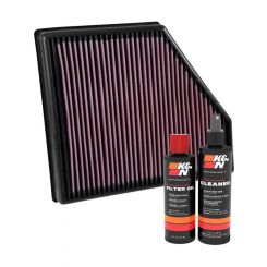 K&N Air Filter 33-5047 + Recharge Kit
