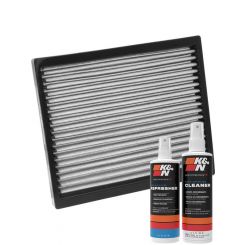 K&N Cabin Air Filter VF2037 + Recharge Kit