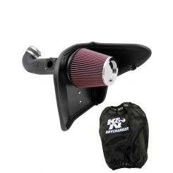 K&N Air Intake 63 Series Aircharger Kit 63-3075 + Filter Wrap