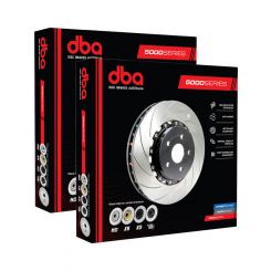 2 x DBA 5000 Curved Disc Brake Rotor Black 378mm DBA52072BLKCSR DBA52072BLKCSL