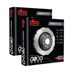 2 x DBA 4000 Wave Black Disc Brake Rotor 312mm DBA42806WXD
