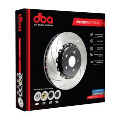 DBA 5000 Curved Disc Brake Rotor Left (Single) Black 378mm