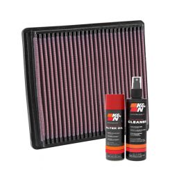 K&N Air Filter 33-2044 + Aerosol Recharge Kit