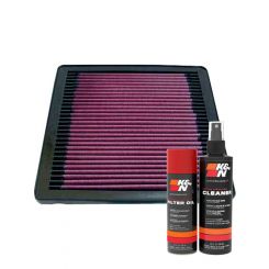 K&N Air Filter 33-2045 + Aerosol Recharge Kit