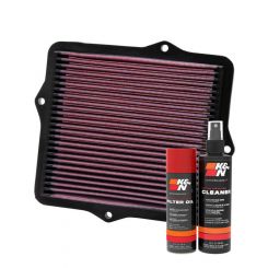 K&N Air Filter 33-2047 + Aerosol Recharge Kit