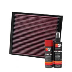 K&N Air Filter 33-2069 + Aerosol Recharge Kit