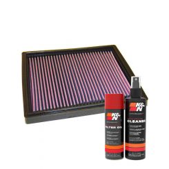 K&N Air Filter 33-2077 + Aerosol Recharge Kit