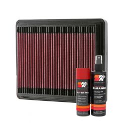 K&N Air Filter 33-2081 + Aerosol Recharge Kit