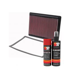 K&N Air Filter 33-2086 + Aerosol Recharge Kit