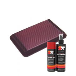 K&N Air Filter 33-2108 + Aerosol Recharge Kit