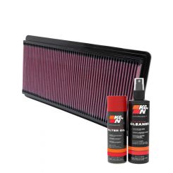 K&N Air Filter 33-2111 + Aerosol Recharge Kit