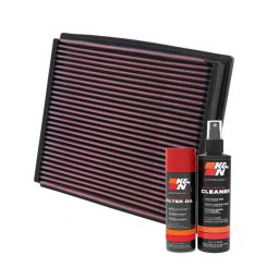 K&N Air Filter 33-2125 + Aerosol Recharge Kit