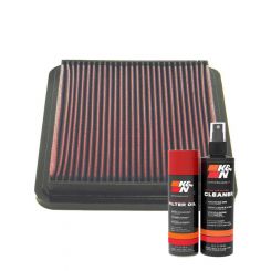 K&N Air Filter 33-2137 + Aerosol Recharge Kit