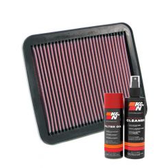 K&N Air Filter 33-2155 + Aerosol Recharge Kit