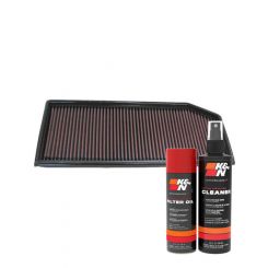 K&N Air Filter 33-2158 + Aerosol Recharge Kit