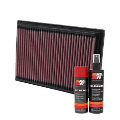 K&N Air Filter 33-2182 + Aerosol Recharge Kit