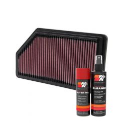 K&N Air Filter 33-2200 + Aerosol Recharge Kit