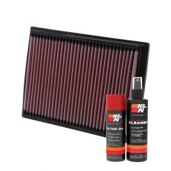 K&N Air Filter 33-2201 + Aerosol Recharge Kit