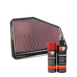 K&N Air Filter 33-2220 + Aerosol Recharge Kit