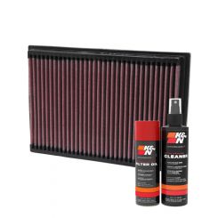 K&N Air Filter 33-2245 + Aerosol Recharge Kit