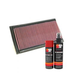 K&N Air Filter 33-2255 + Aerosol Recharge Kit