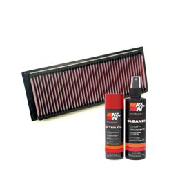 K&N Air Filter 33-2256 + Aerosol Recharge Kit