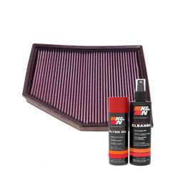 K&N Air Filter 33-2294 + Aerosol Recharge Kit
