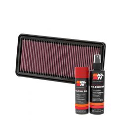 K&N Air Filter 33-2299 + Aerosol Recharge Kit