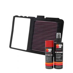 K&N Air Filter 33-2329 + Aerosol Recharge Kit